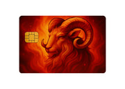 Zodiac Aries Credit Card Decal β Astrology Vinyl Card Skin | Minimalist Astrological Credit & Debit Card Sticker