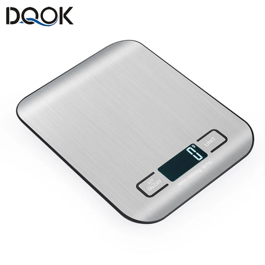 5kg Rechargeable Kitchen Scale LCD Display Stainless Steel Electronic Scales Home Jewelry Food Snacks Weighing Baking Tools