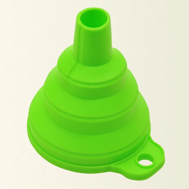 mini Foldable Funnel Silicone Collapsible Portable Funnels for Fuel Hopper Beer Oil Kitchen Accessories Tools  Items