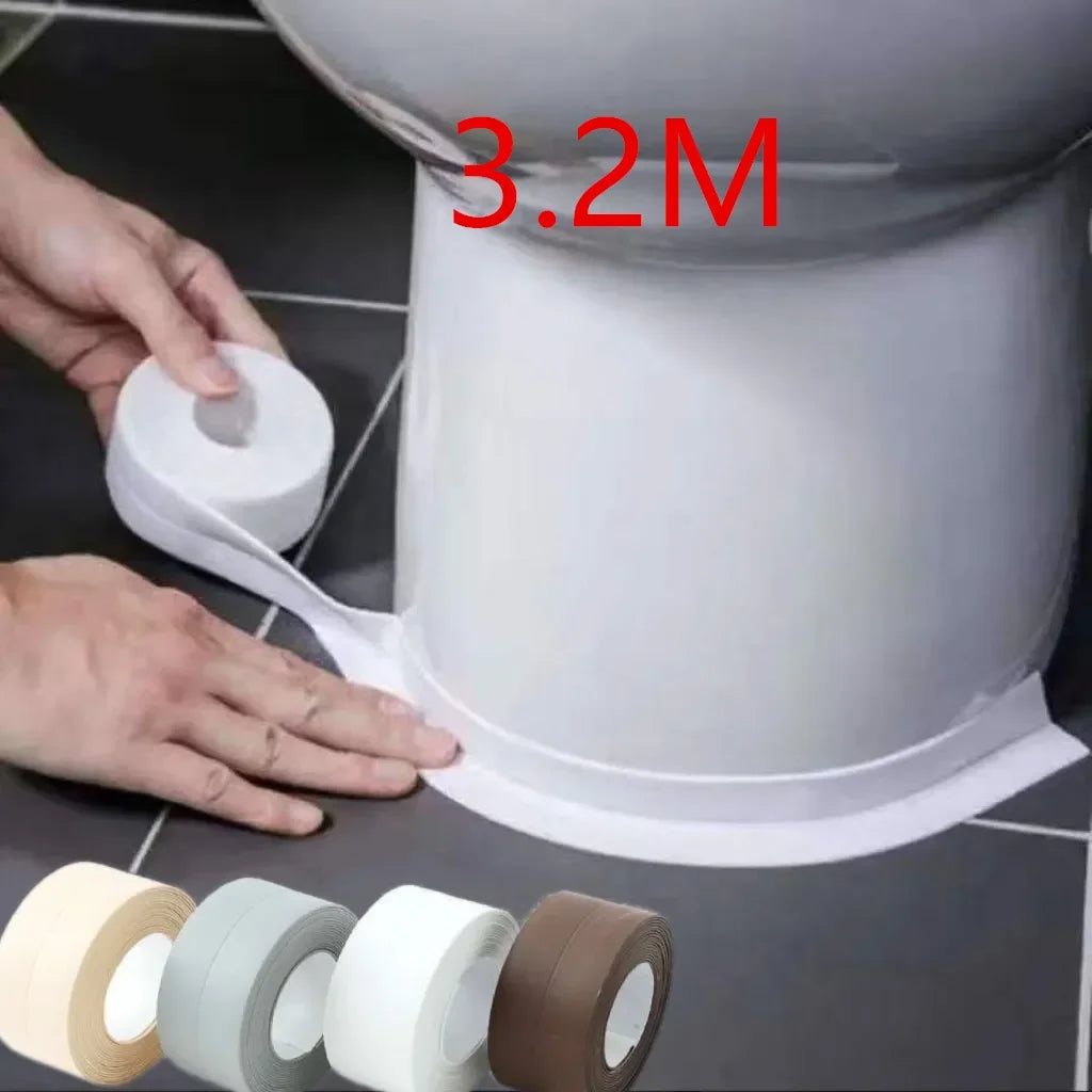 Waterproof Wall Tape Stickers Bathroom Kitchen Cardboard Seal Strip Bathroom Shower Sink Bathtub Caulk Tape Contour Home Posters