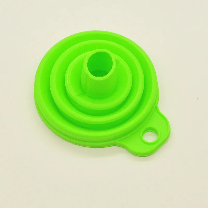 mini Foldable Funnel Silicone Collapsible Portable Funnels for Fuel Hopper Beer Oil Kitchen Accessories Tools  Items